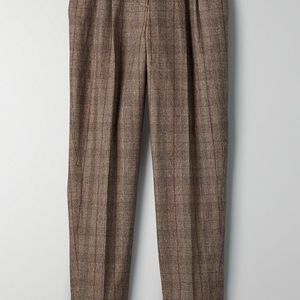 Babaton Cohen Pants in the shade tan glen check, size 6. Worn a few times 9/10